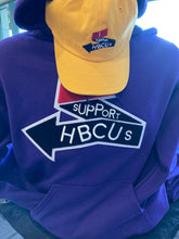 Load image into Gallery viewer, ISUPPORTHBCUs HOODIE - PURPLE
