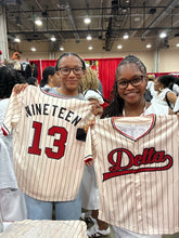 Load image into Gallery viewer, Delta Sigma Theta Baseball Jersey-Cream
