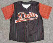 Load image into Gallery viewer, Delta Sigma Theta Baseball Jersey-Black
