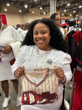 Load image into Gallery viewer, Delta Sigma Theta Baseball Jersey-Cream
